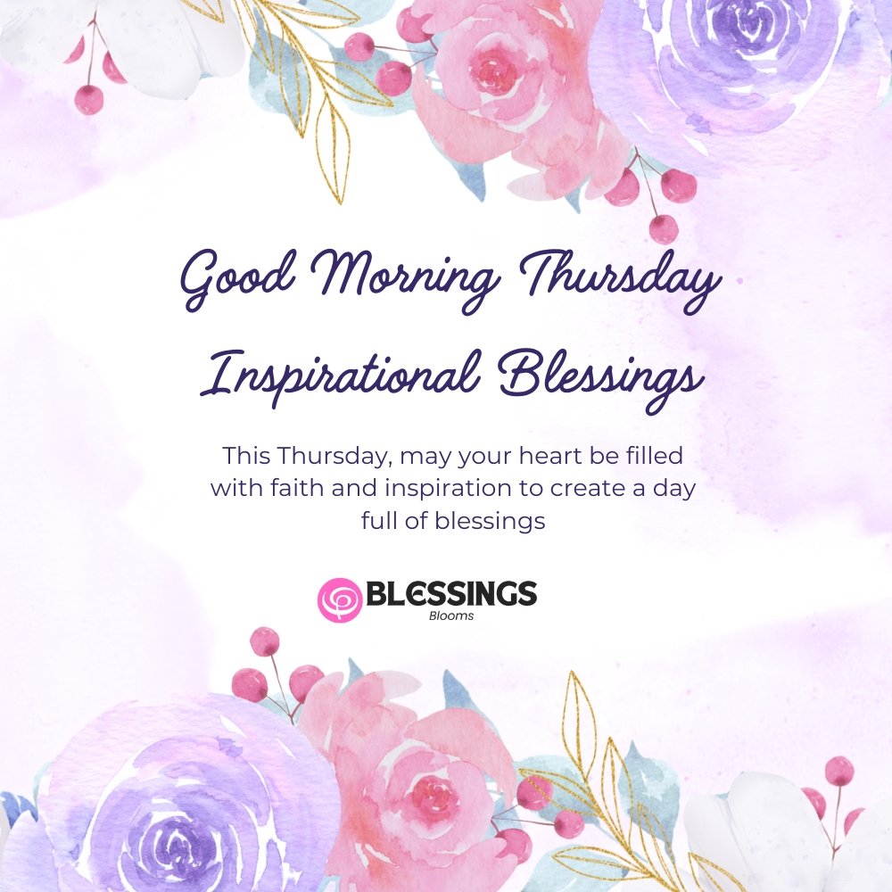 Good Morning Thursday Inspirational Blessings