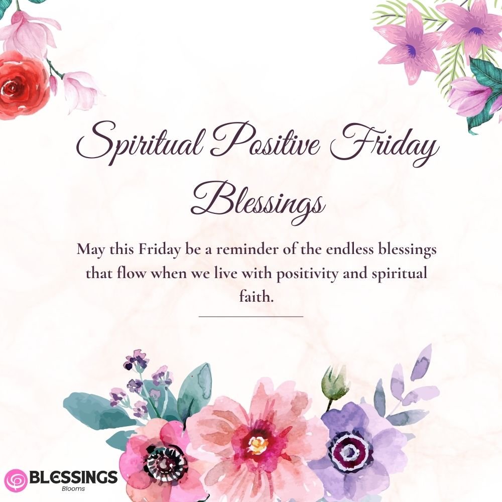 Spiritual Positive Friday Blessings