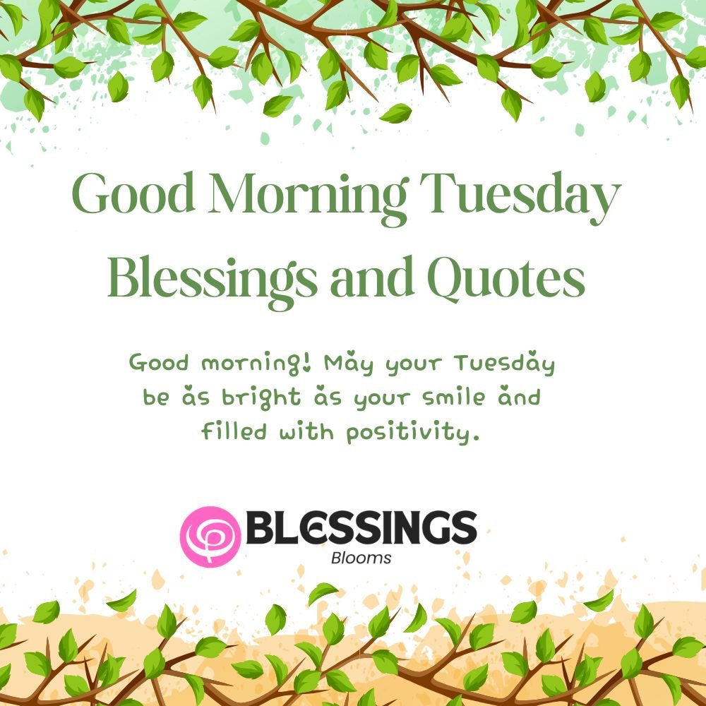 Good Morning Tuesday Blessings and Prayers 