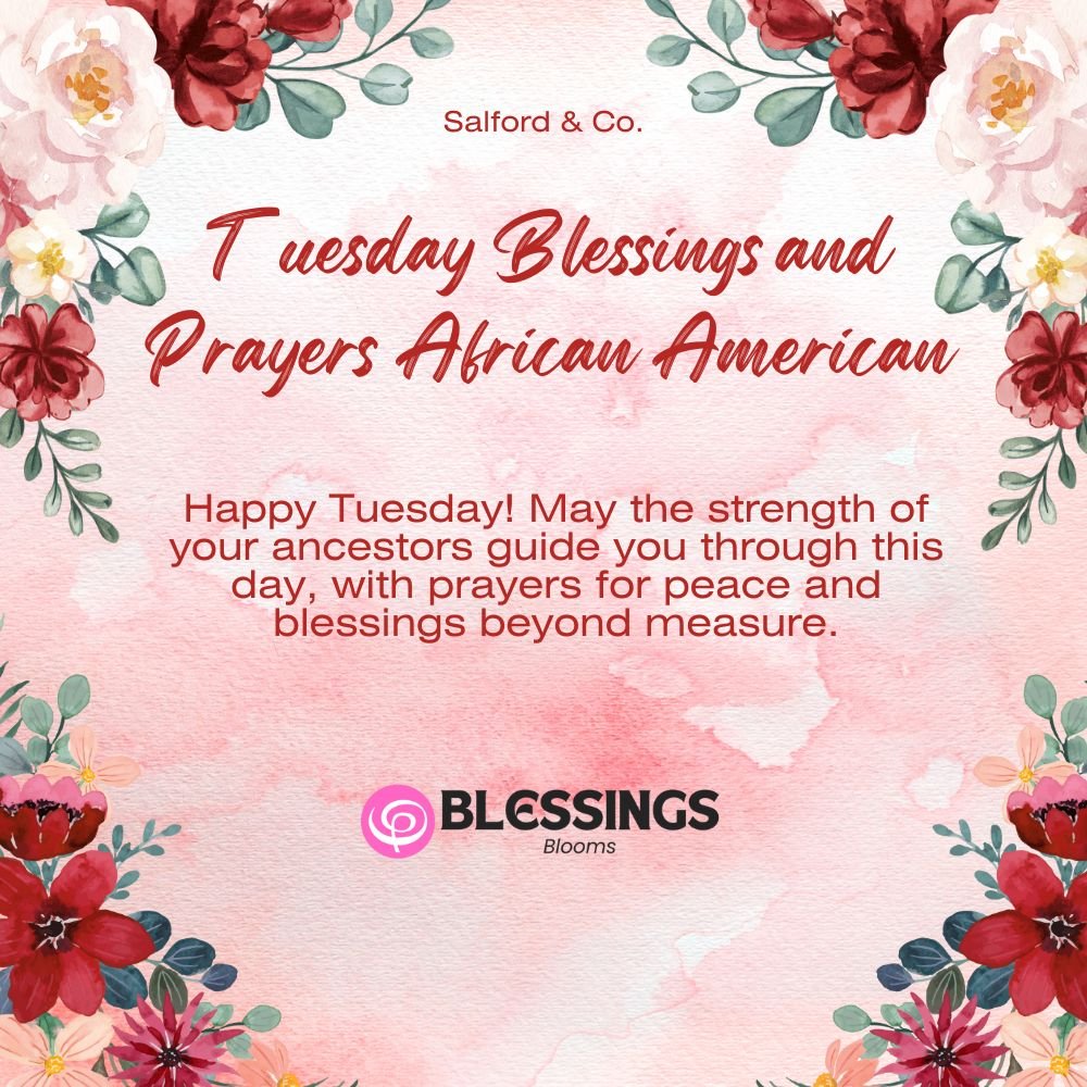 Tuesday Blessings and Prayers African American