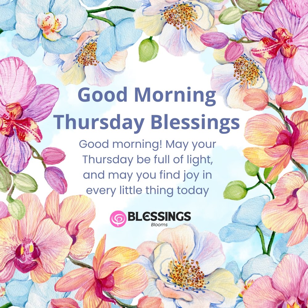 Good Morning Thursday Blessings