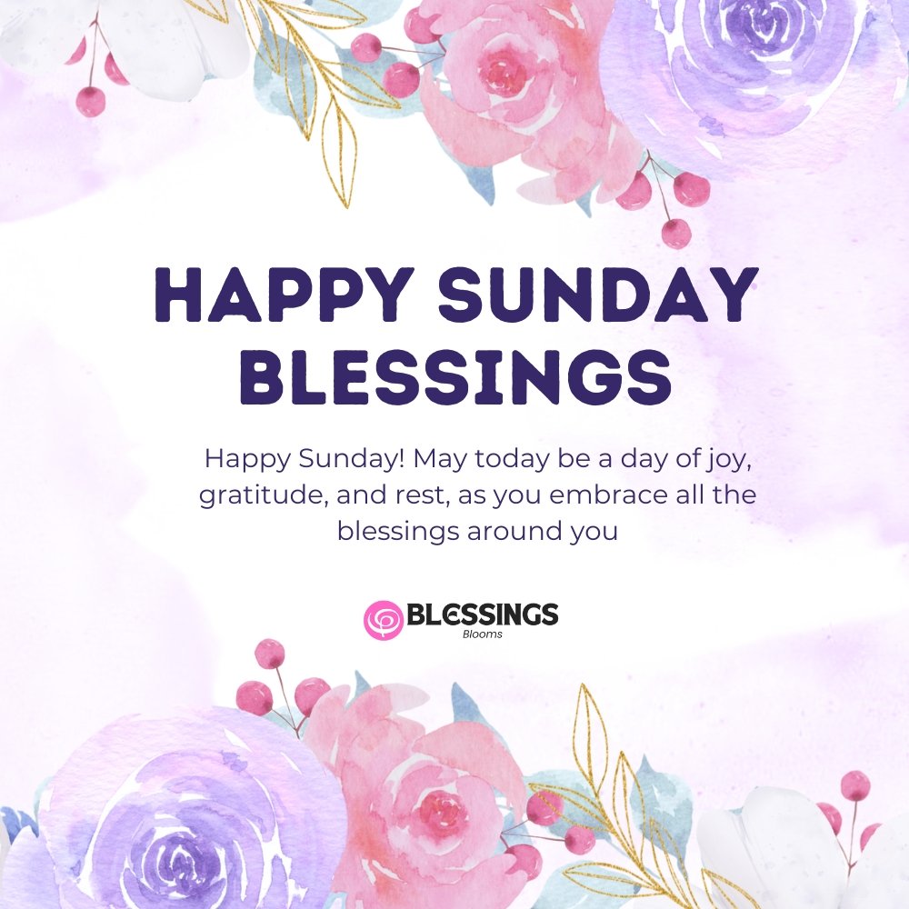 Happy Sunday Blessings