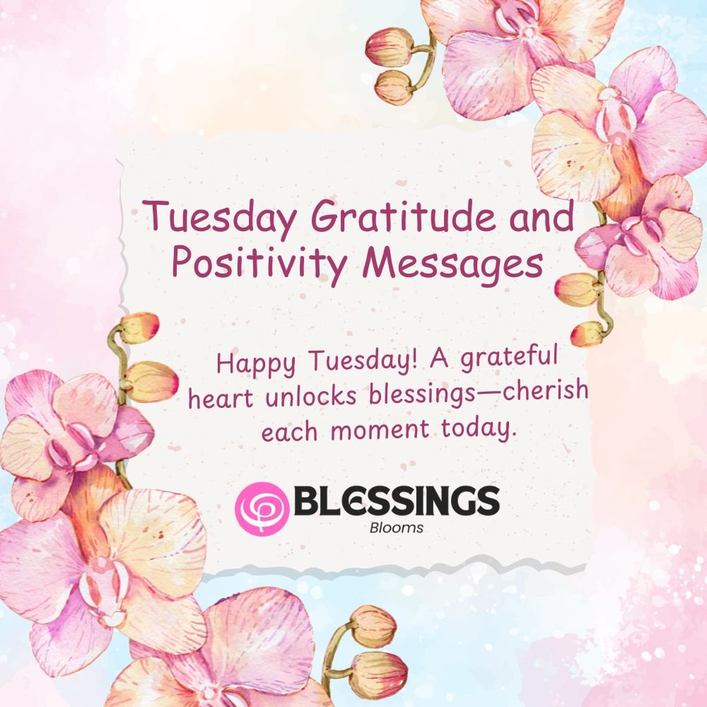 Tuesday Gratitude and Positivity Messages
