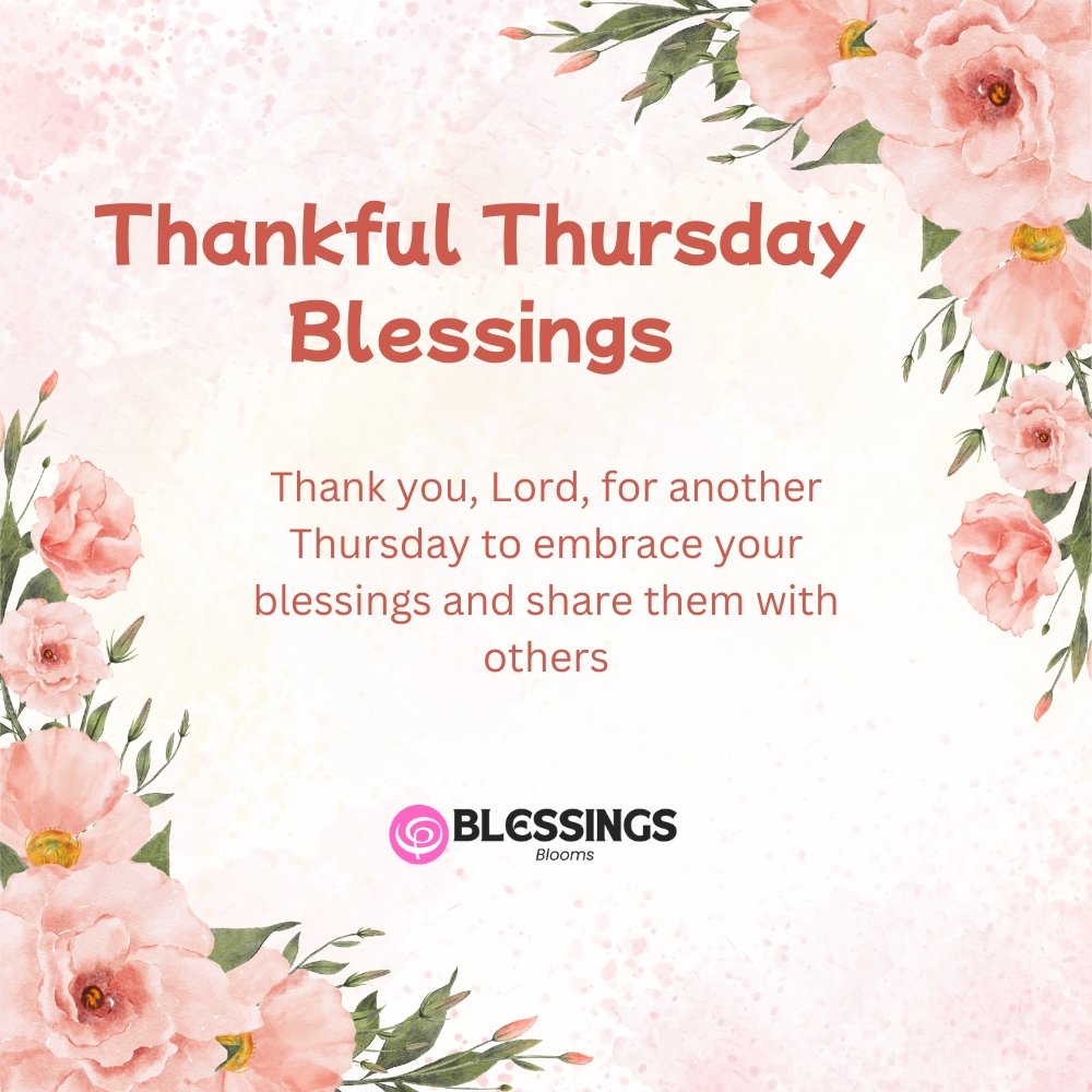 Thankful Thursday Blessings