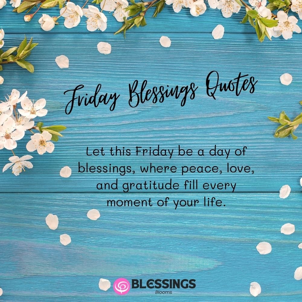 Friday Blessings Quotes