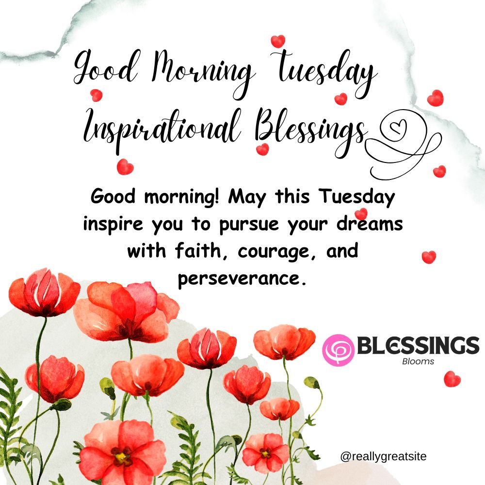 Good Morning Tuesday Inspirational Blessings