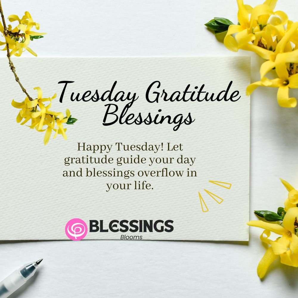 Tuesday Gratitude Blessings