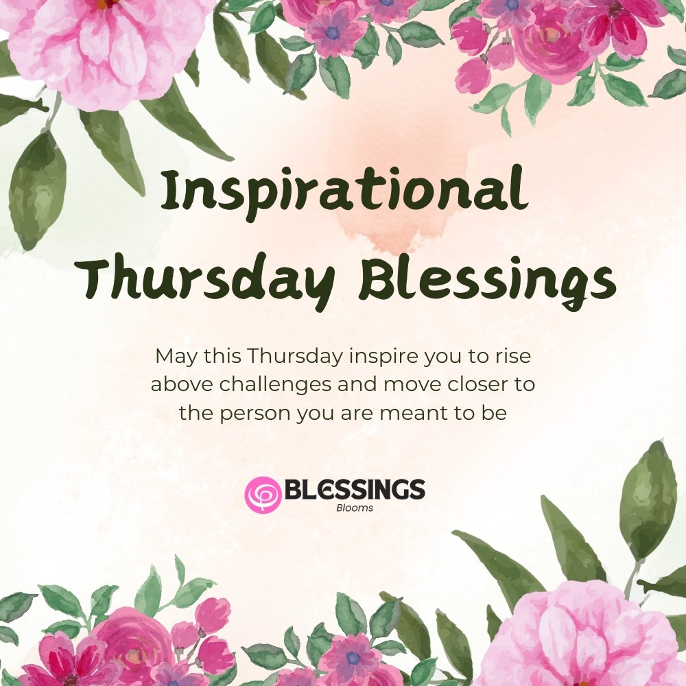 Inspirational Thursday Blessings