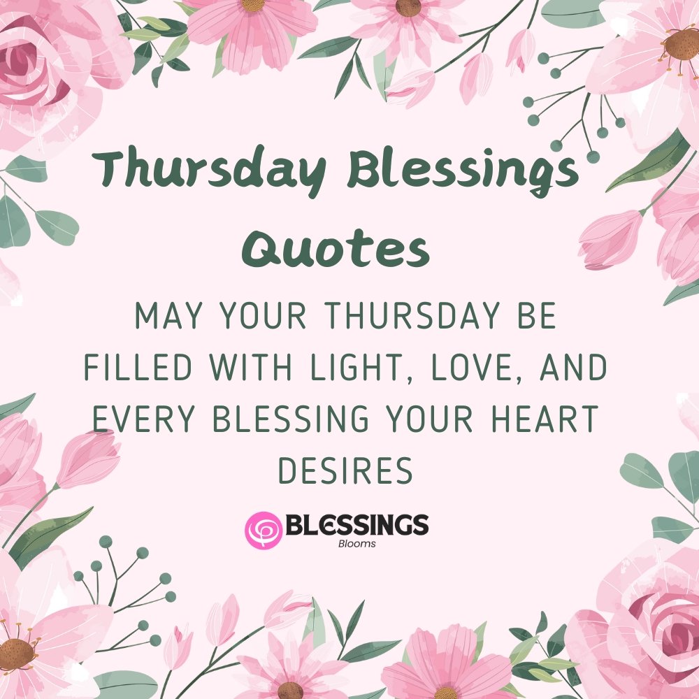 Thursday Blessings Quotes