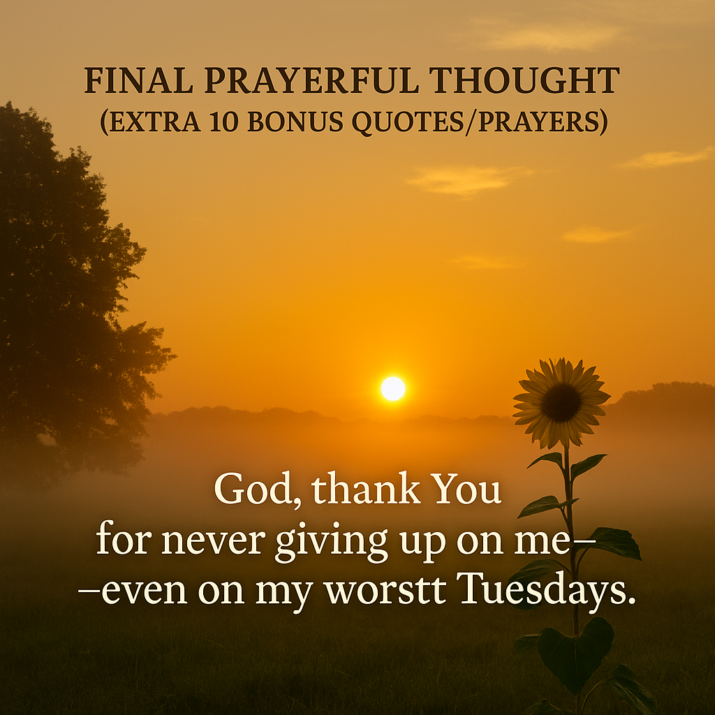 Final Prayerful Thought (Extra 10 Bonus QuotesPrayers)