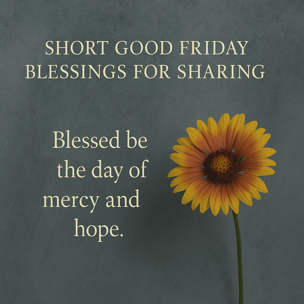 Short Good Friday Blessings for Sharing