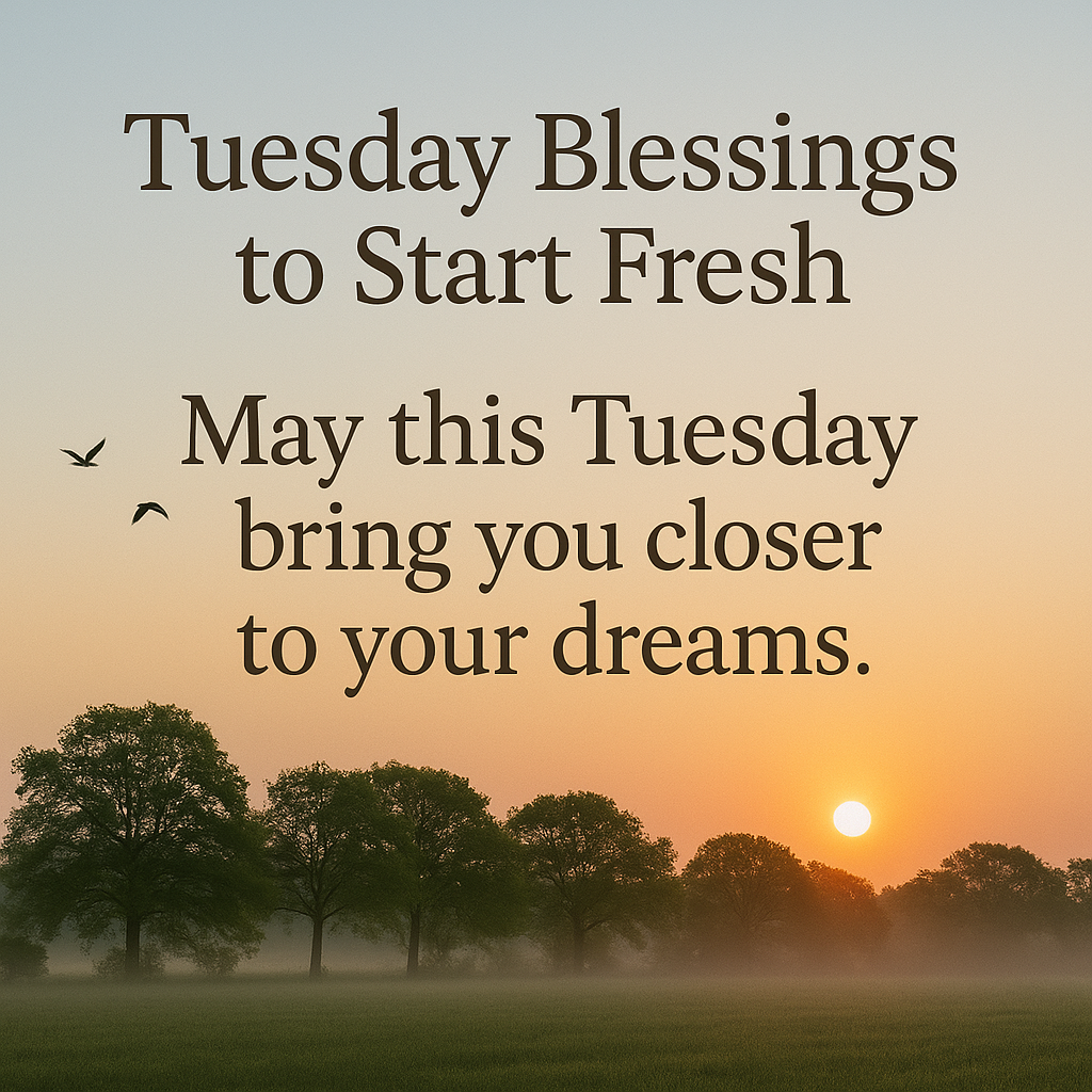 Tuesday Blessings to Start Fresh