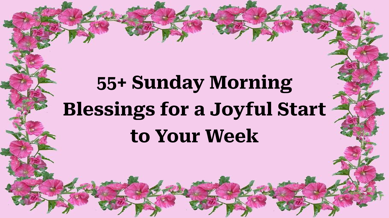 sunday morning blessings