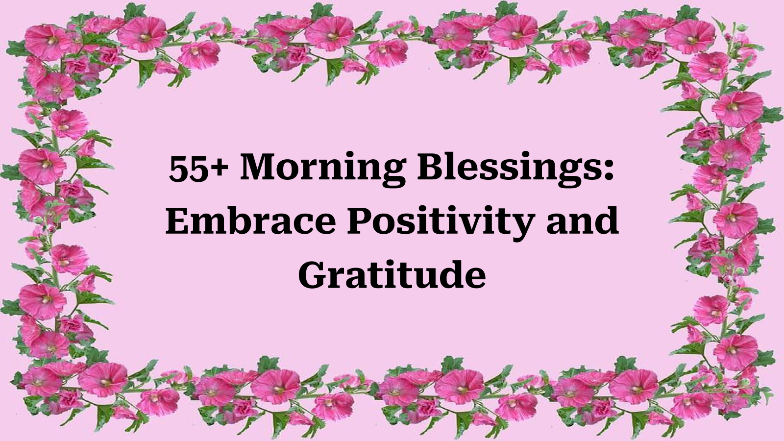 morning blessings