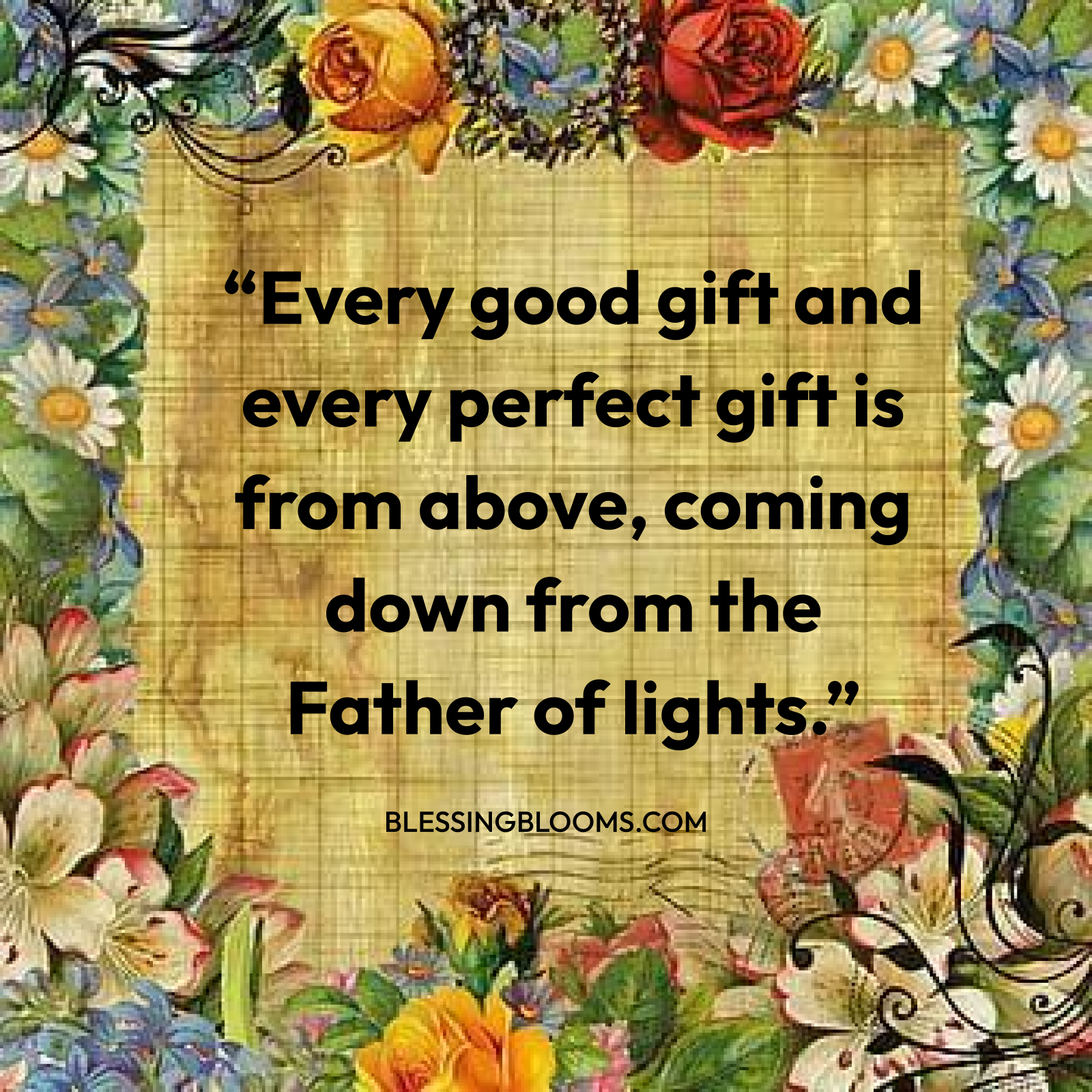 Every Good Gift and Every Perfect Gift Is from Above
