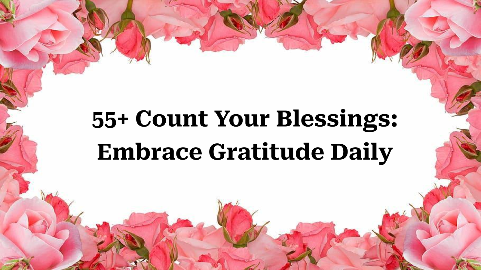 count your blessings