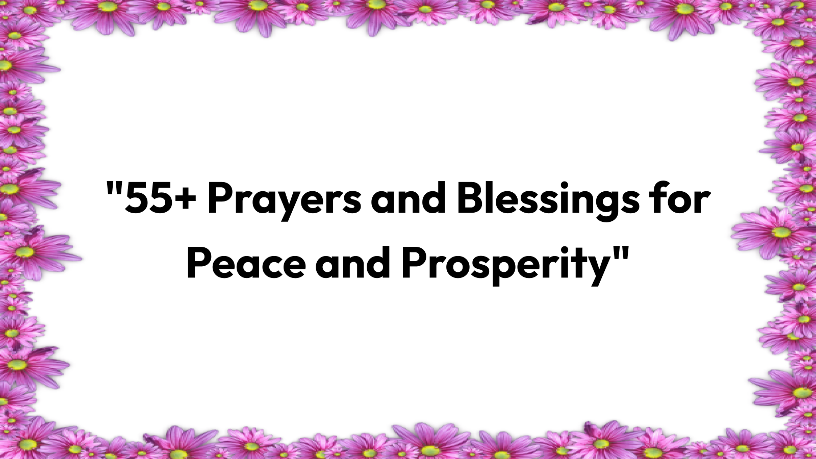 prayers and blessings