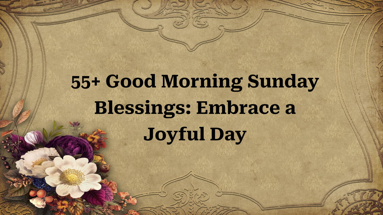 good morning sunday blessings