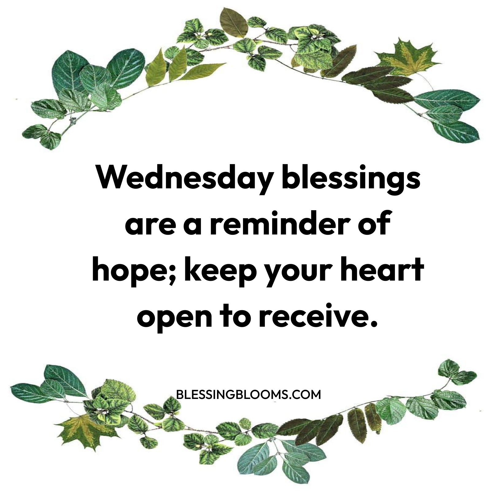 Wednesday Prayer Blessings for Hope